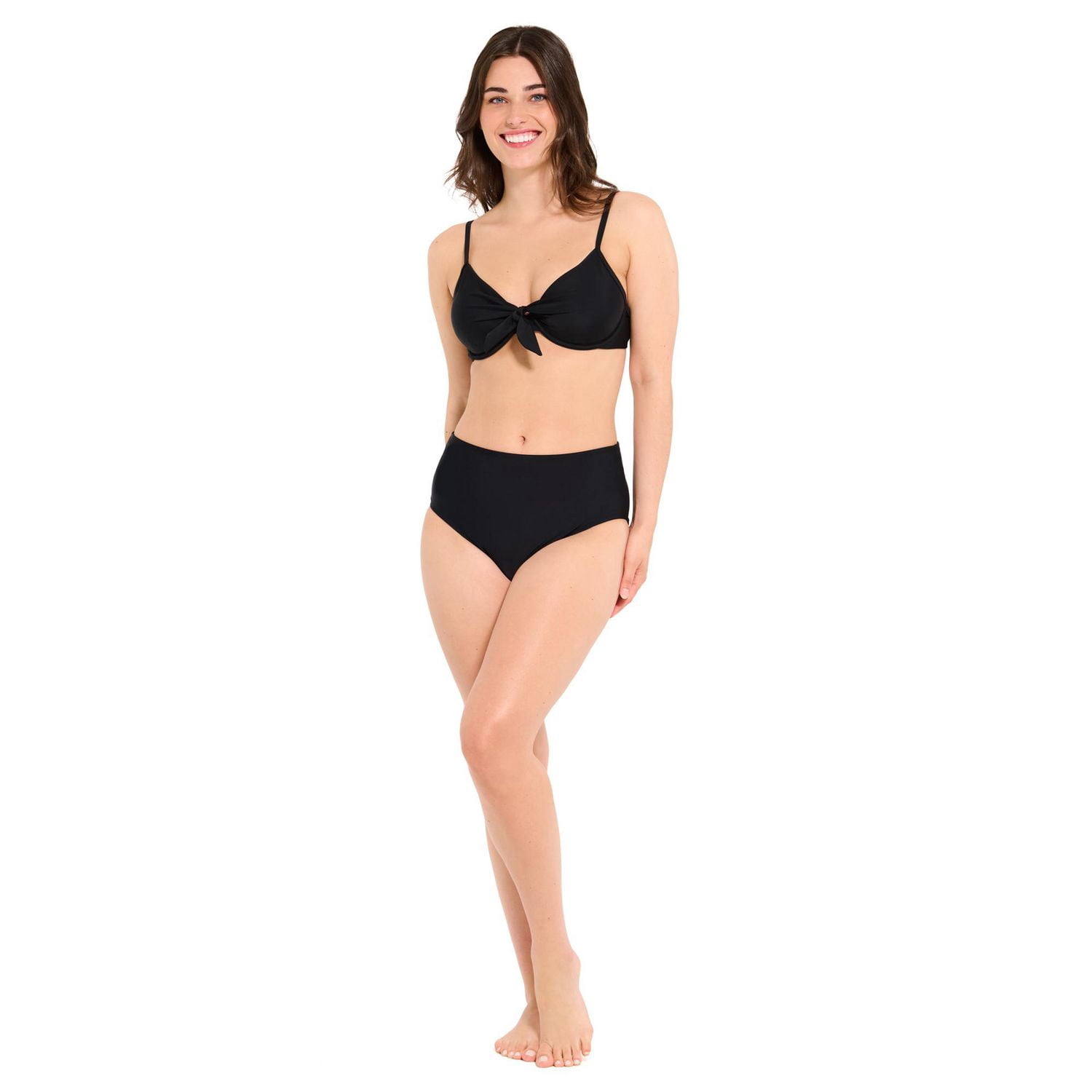 Captiva Women's Floral Underwire Front Tie Bikini Top