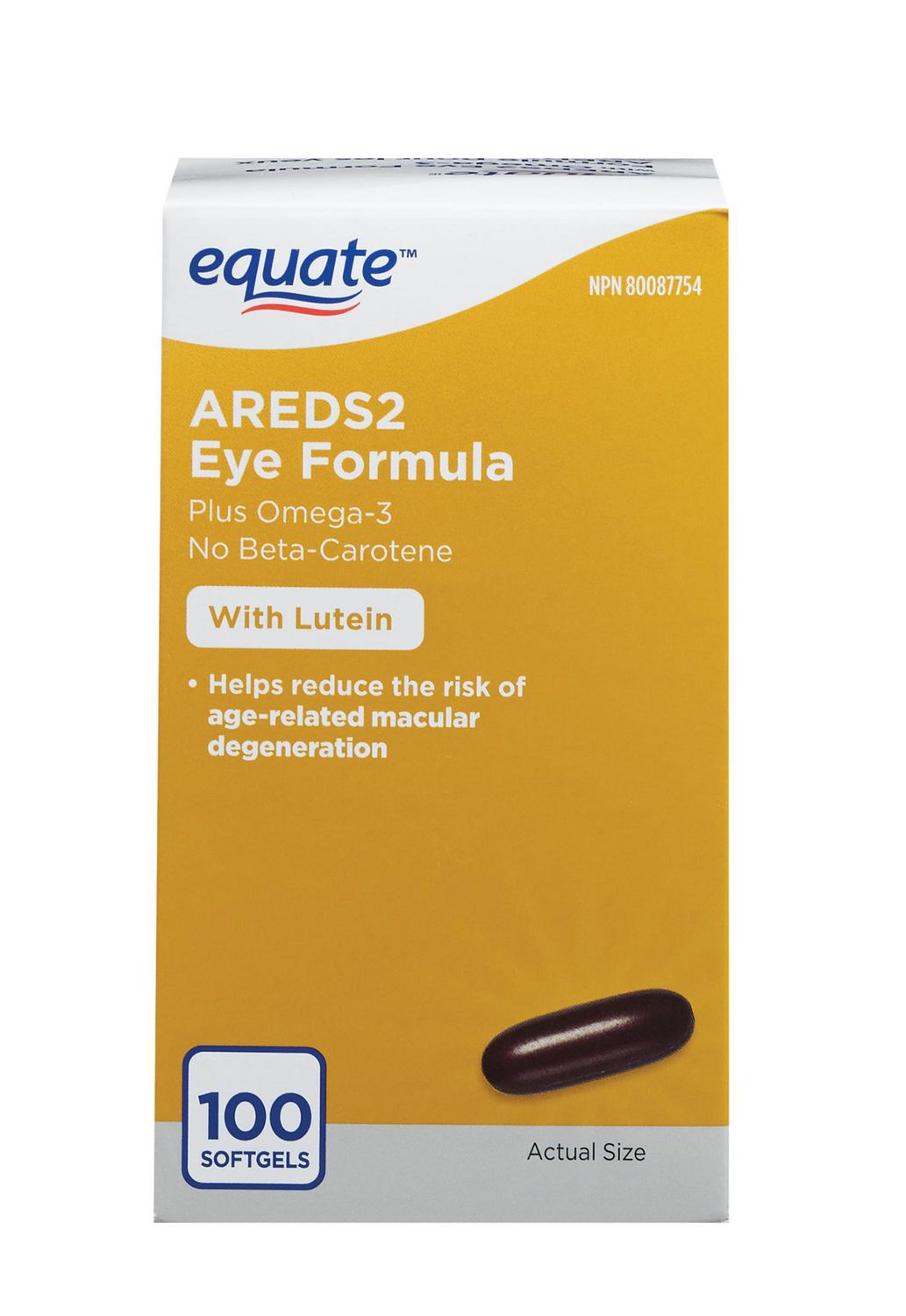 Equate AREDS 2 Eye Formula Plus Omega-3