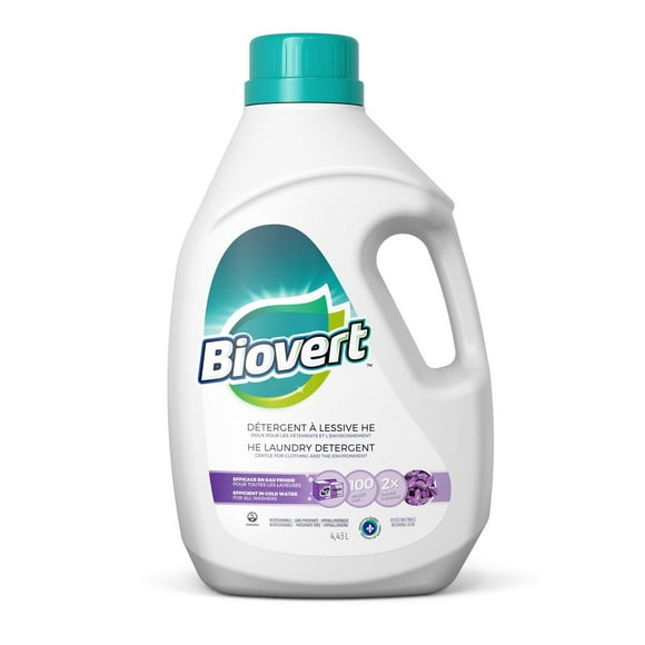 BIOVERT Morning Dew HE Laundry Detergent Ecologo Certified, 100 Loads  4.43 L