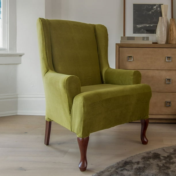 SureFit™ Jagger Stretch Wing Chair Slipcover