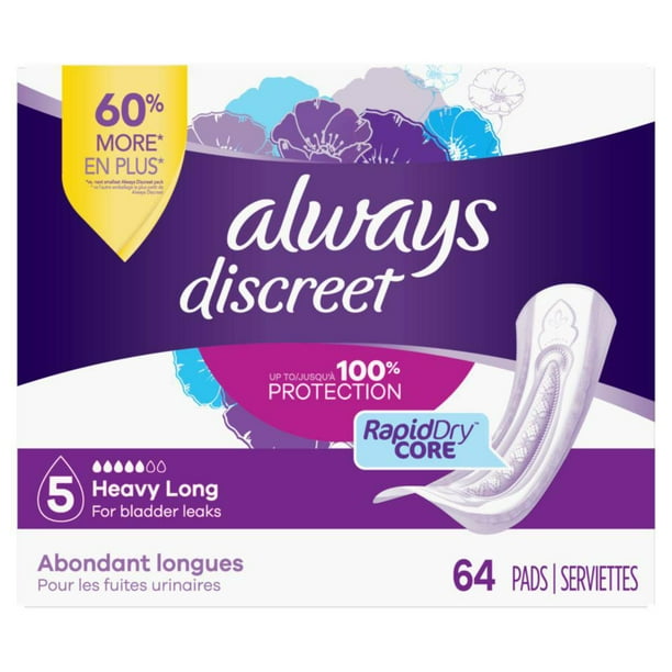 Heavy Absorbency Bladder Control Pad, 12 Inch Length, One Size Fits Most,  60 per Pack