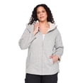 thumbnail image 1 of George Women's Plus Faux Shearling Zip Up Jacket, 1 of 6