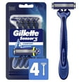 thumbnail image 1 of Gillette Sensor3 Men's Disposable Razor, 4 Razors, 1 of 9