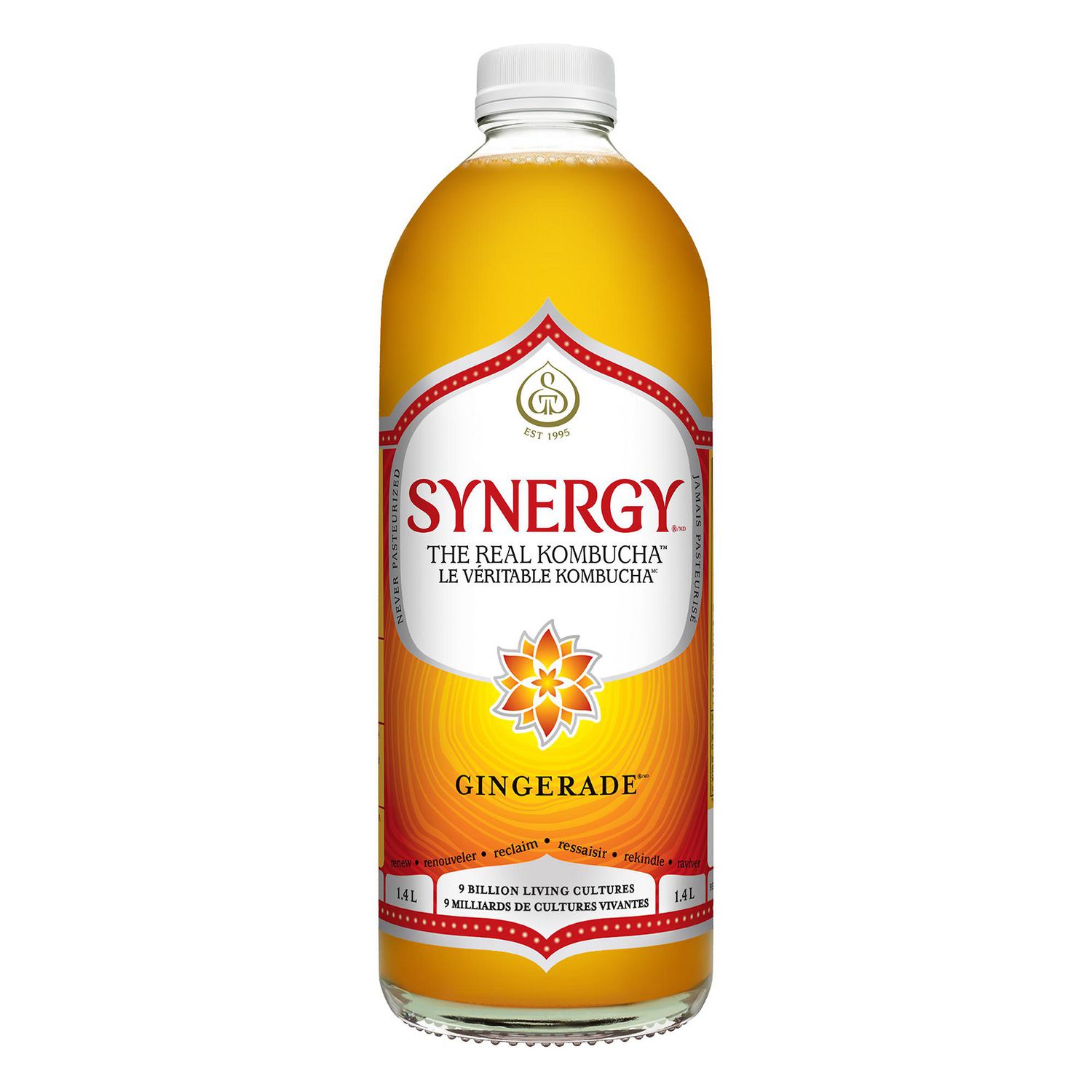 Synergy The Real Kombucha Gingerade, 1.4 Litre
