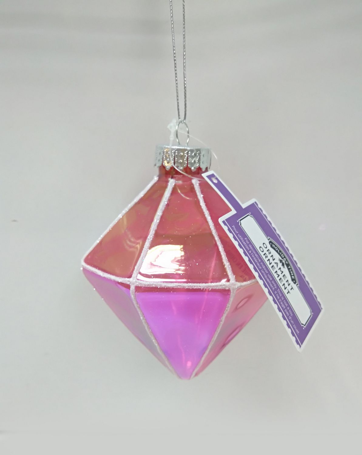 Holiday time Pink Facetted Ornament Walmart Canada