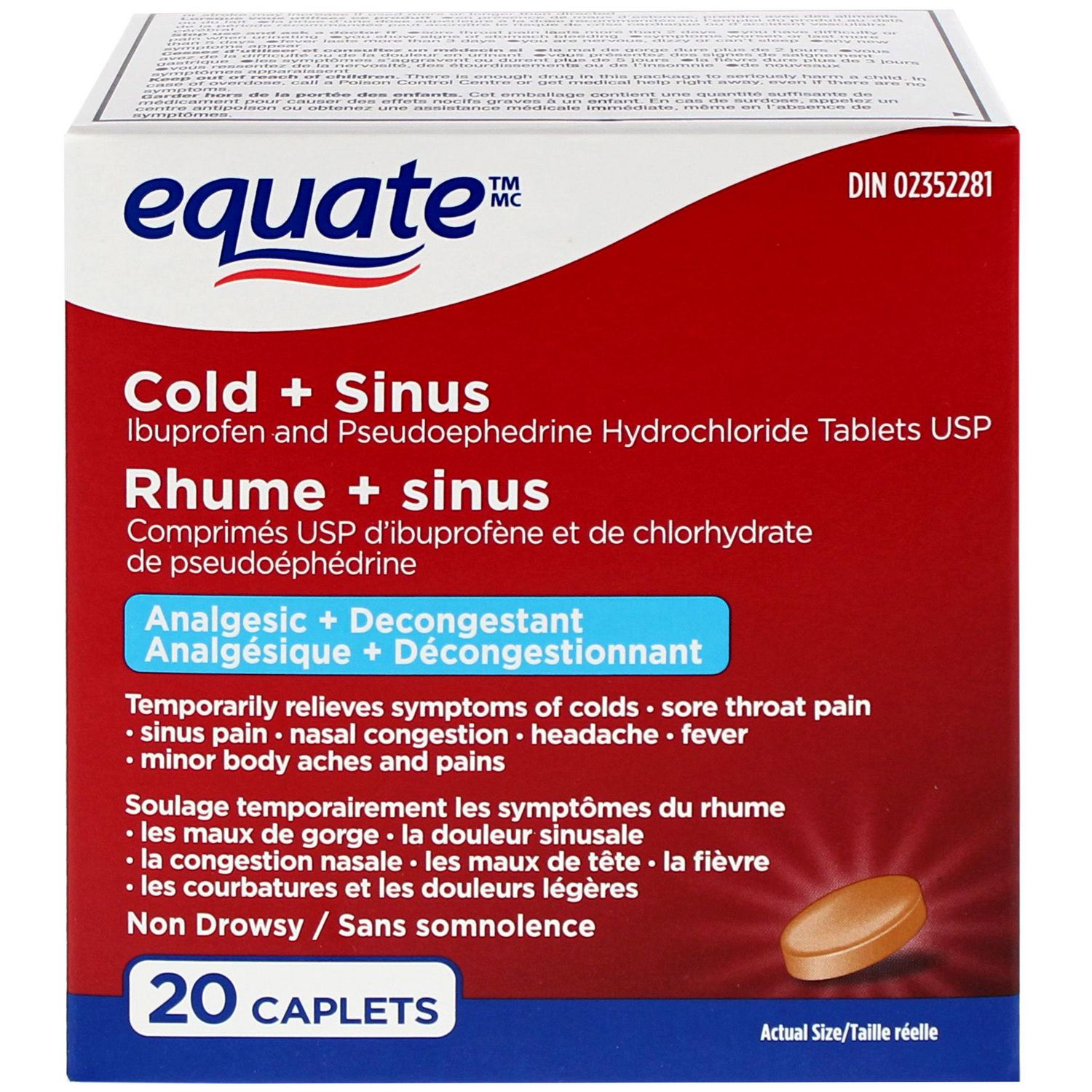 Equate Cold + Sinus