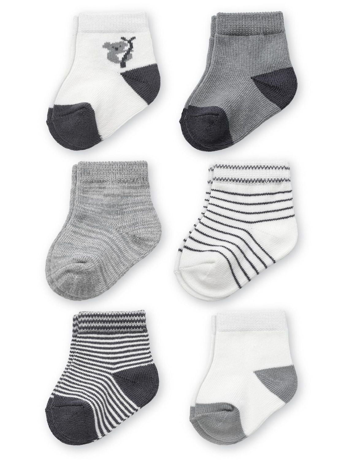 Carter's Child of Mine Infant Boy Koala Crew Socks, 6 Pack