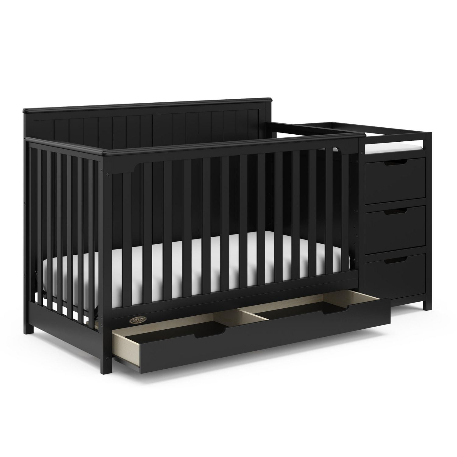 Graco 3 in 1 crib with changing table on sale