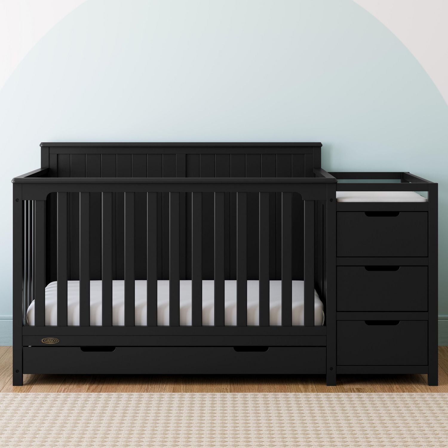 Graco convertible crib with changing table online