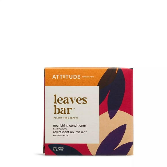 ATTITUTE leaves bar, Nourishing Conditioner, Sandalwood, 113 g