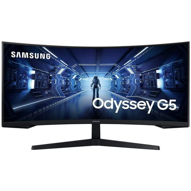 Samsung Odyssey G5 34" WQHD 165Hz 1ms GTG Curved VA LED FreeSync Gaming Monitor, 3440 x 1440, Noir, LC34G55TWWNXZA