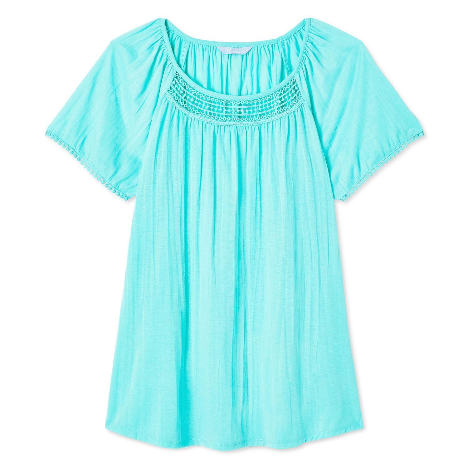 Penmans Women's Crochet Trim Top