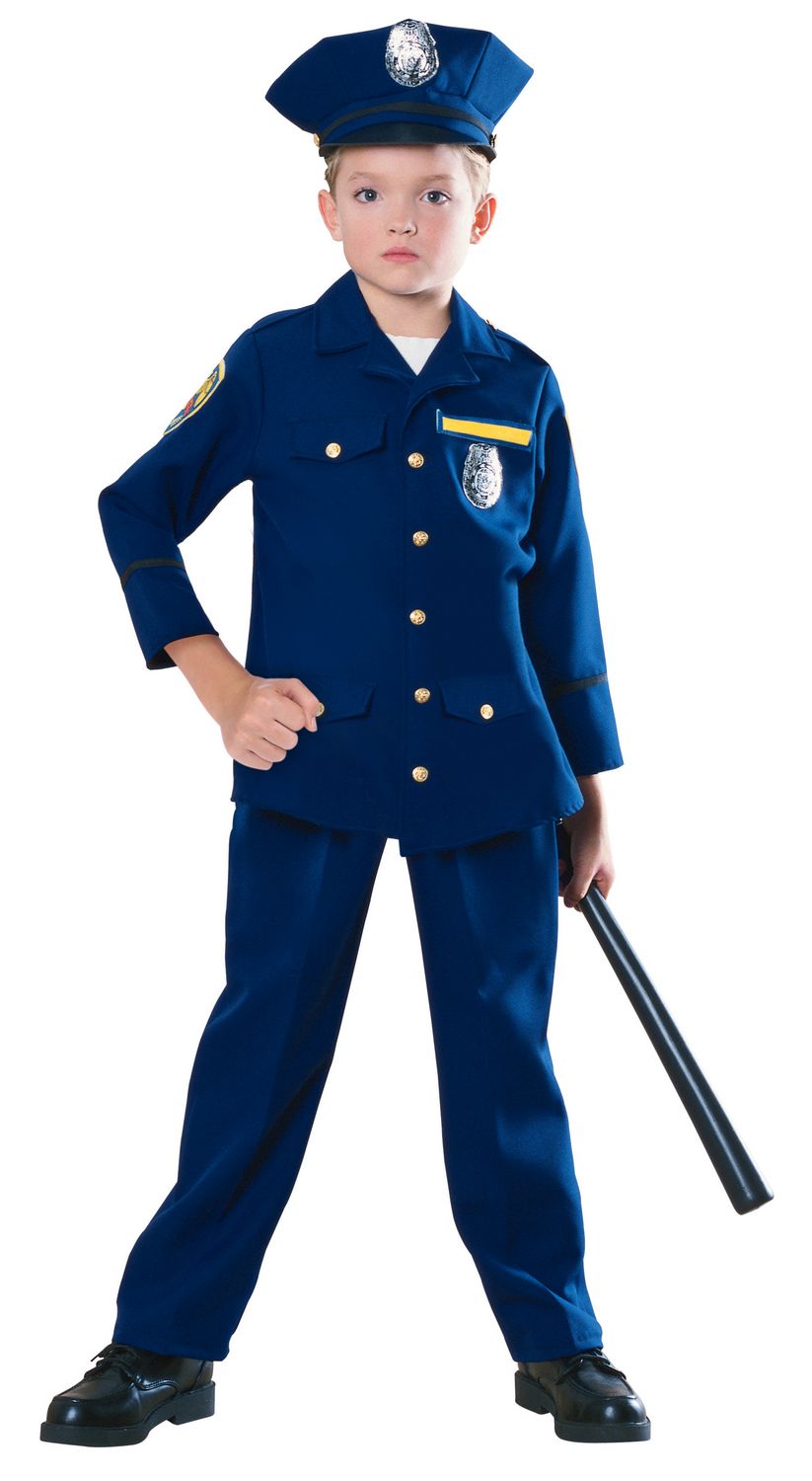 Déguisement Policier Enfant 7/9 ans - WIDMANN - Métier - Bleu - Polyester -  Garçon - Cdiscount Jeux - Jouets