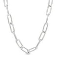 thumbnail image 1 of Collier chaîne paperclip de Miabella en argent sterling, 1 of 3