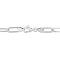 thumbnail image 2 of Collier chaîne paperclip de Miabella en argent sterling, 2 of 3