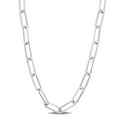 thumbnail image 1 of Collier chaîne paperclip de Miabella en argent sterling, 1 of 4