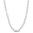 thumbnail image 1 of Miabella Sterling Silver Paperclip Necklace, 1 of 3