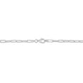 thumbnail image 2 of Miabella Sterling Silver Paperclip Necklace, 2 of 3