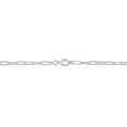 thumbnail image 2 of Miabella Sterling Silver Paperclip Necklace, 2 of 3