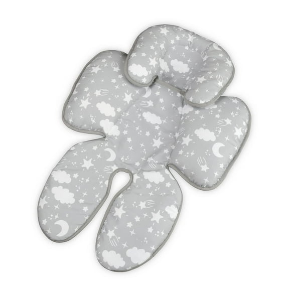 On The Goldbug Infant Head & Body Support with Vibrating Soother Neutral Cloud Print