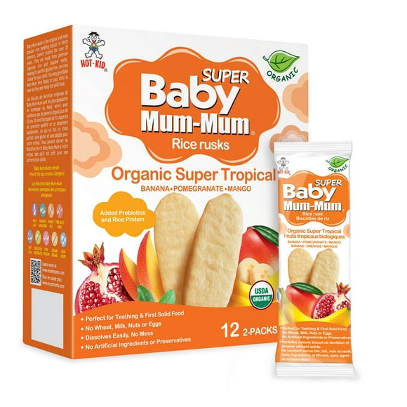 Baby Mum-Mum Super Baies Biologiques 50g / 12 emballages de 2