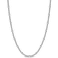 thumbnail image 1 of Miabella Sterling Silver Curb Link Necklace, 1 of 3