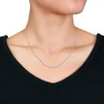 thumbnail image 3 of Miabella Sterling Silver Curb Link Necklace, 3 of 3