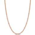 thumbnail image 1 of Miabella 18k Rose Gold Plated Sterling Silver Curb Link Necklace, 1 of 3