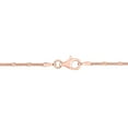 thumbnail image 2 of Miabella 18k Rose Gold Plated Sterling Silver Curb Link Necklace, 2 of 3