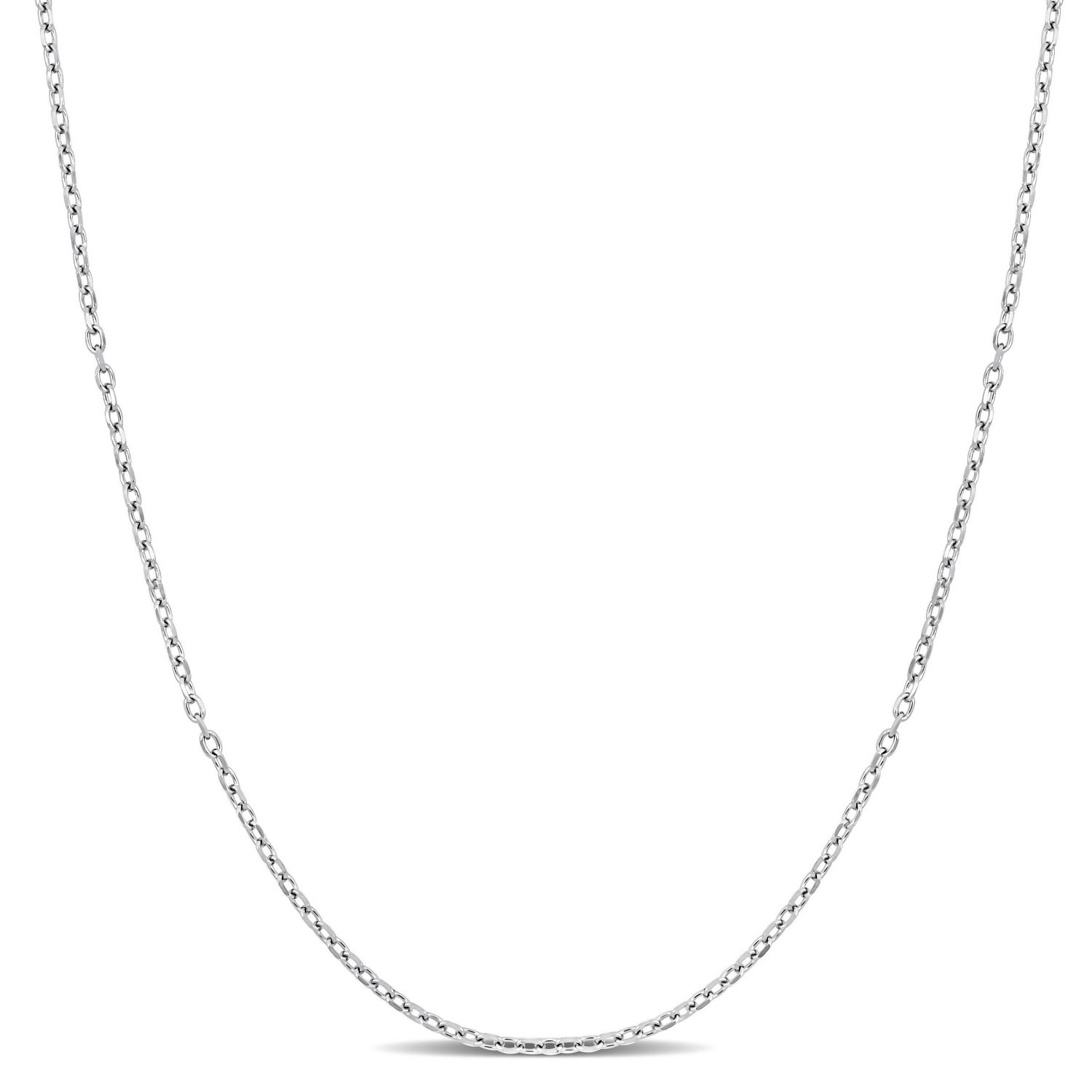 Miabella Platinum Diamond Cut Cable Chain Necklace - Walmart.ca