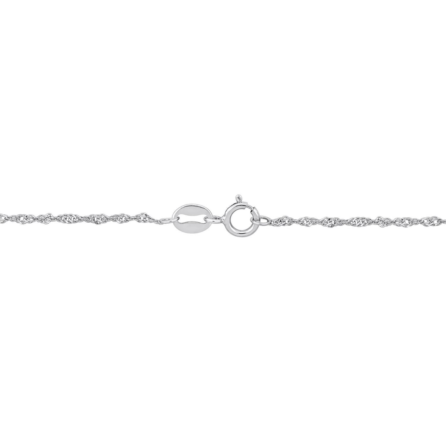 Miabella Platinum Singapore Chain Necklace