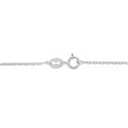 thumbnail image 2 of Miabella Platinum Diamond Cut Cable Chain Bracelet, 2 of 4