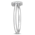 thumbnail image 2 of Miabella Diamond Accent Sterling Silver Floral Ring, 2 of 5