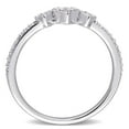 thumbnail image 3 of Miabella Diamond Accent Sterling Silver Triple Heart Promise Ring, 3 of 5