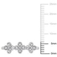 thumbnail image 4 of Miabella Diamond Accent Sterling Silver Triple Flower Promise Ring, 4 of 5