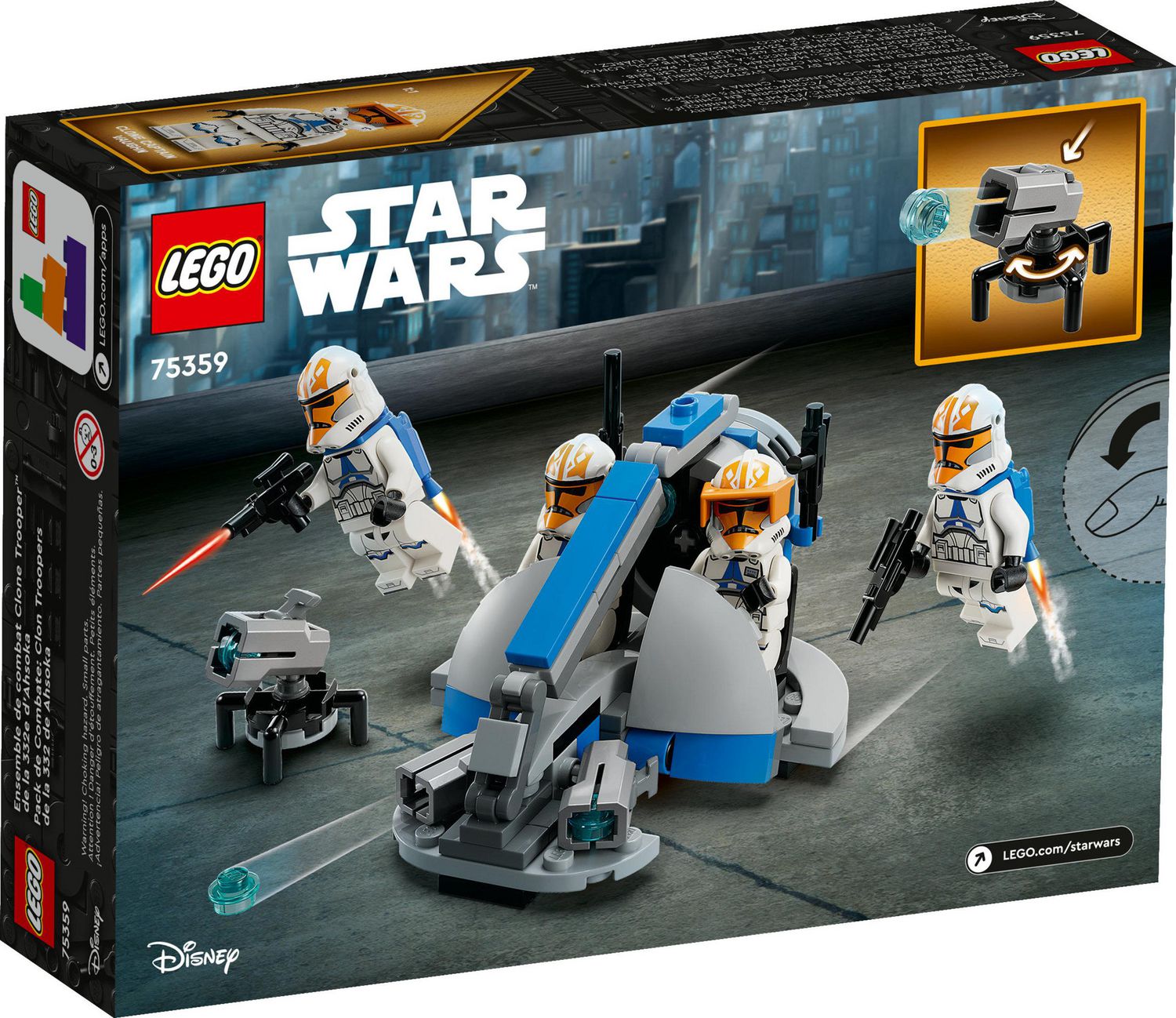 LEGO Star Wars 332nd Ahsoka's Clone Trooper Battle Pack 75359