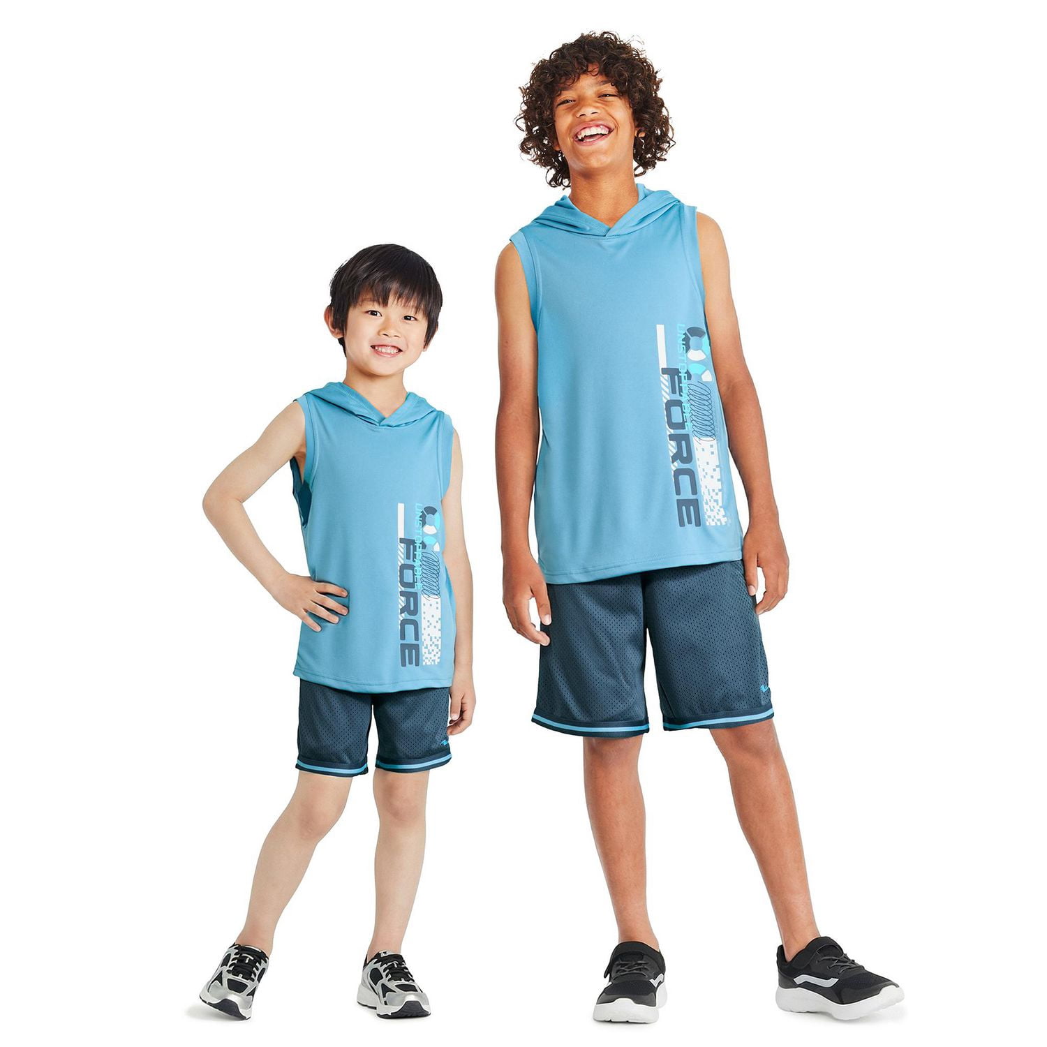 Athletic Works Boys' Two Piece Hooded Tank Top Set