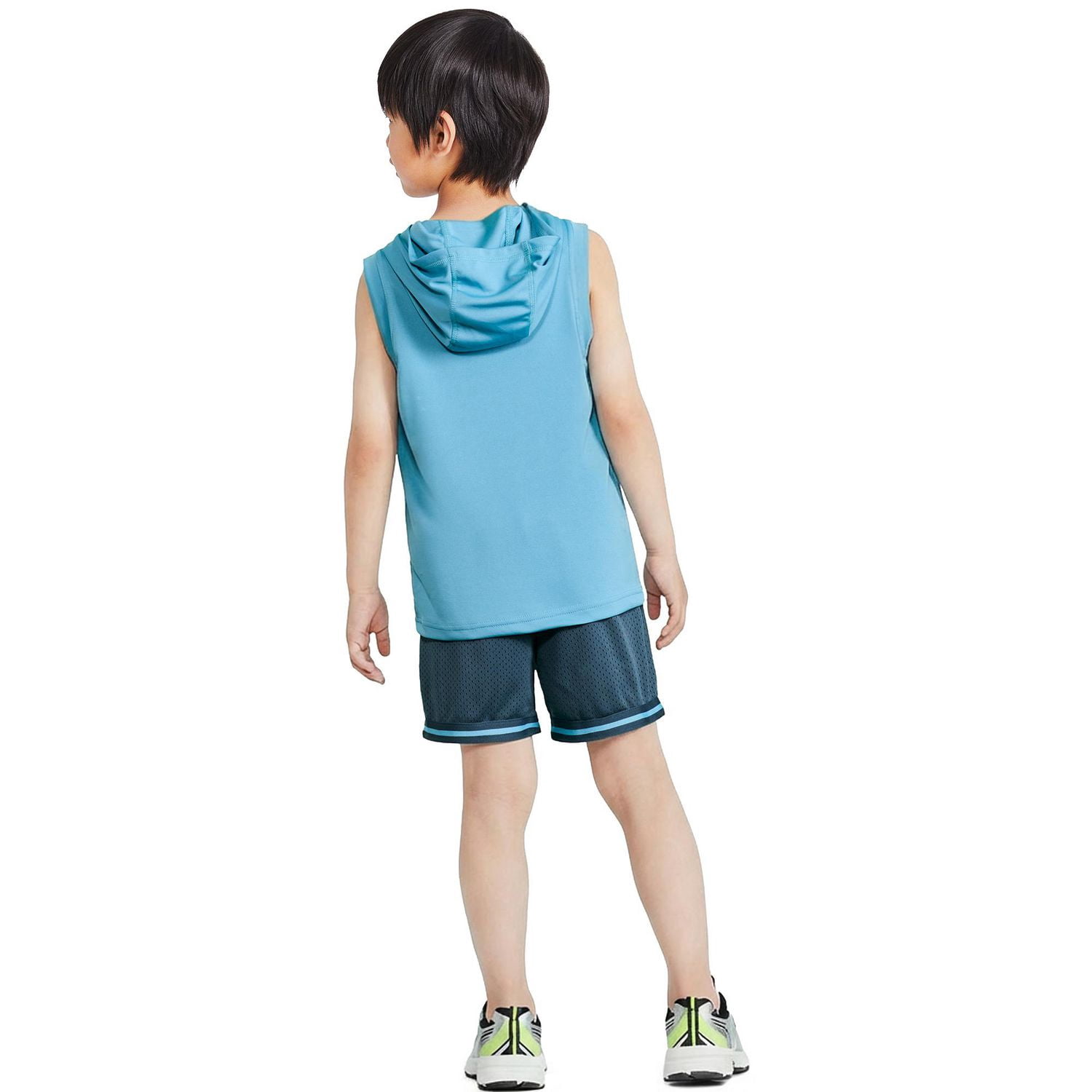Ensemble 2 pièces avec débardeur à capuchon Athletic Works pour garçons.