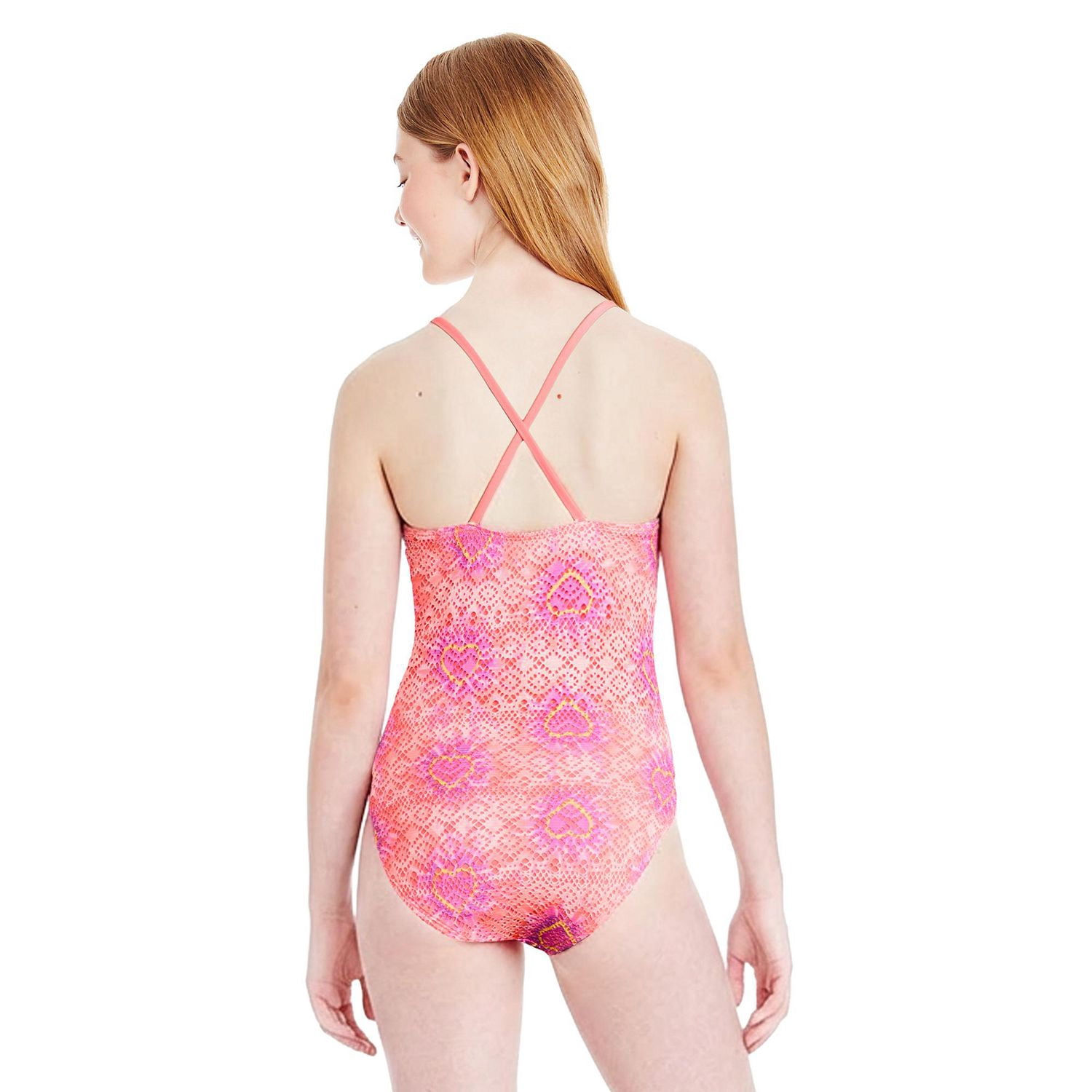 George Girls' Crochet One Piece Swimsuit