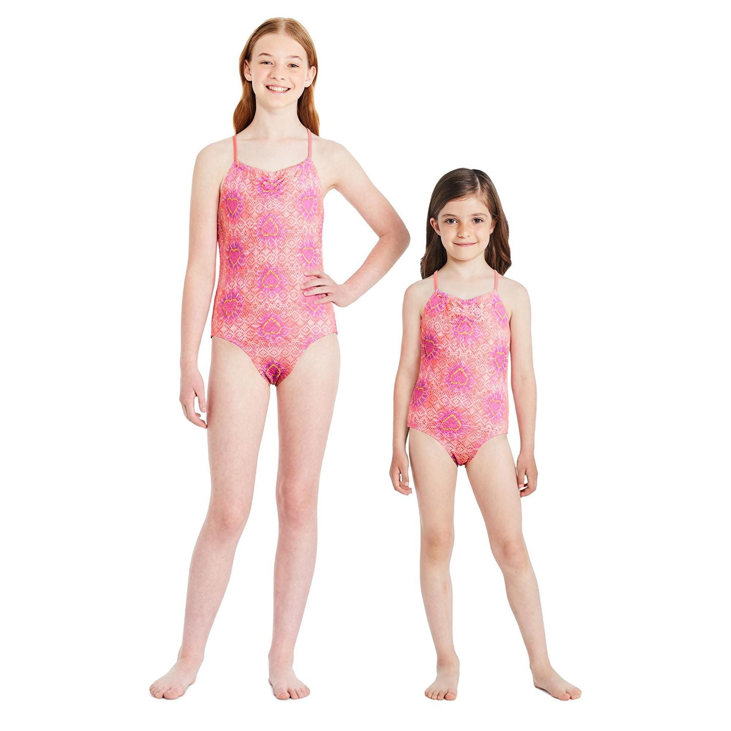 George Girls' Crochet One Piece Swimsuit