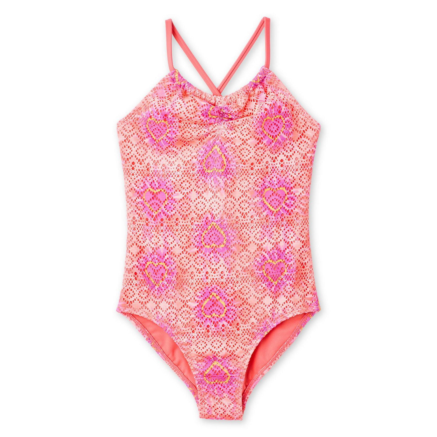 George Girls' Crochet One Piece Swimsuit
