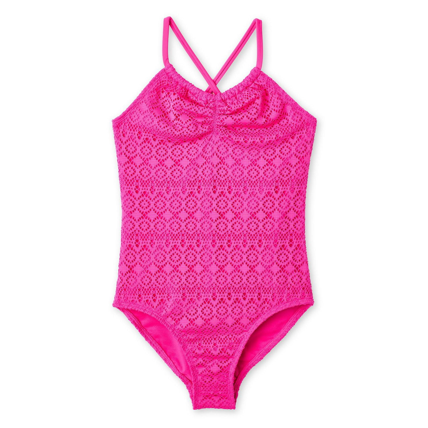 George Girls' Crochet One Piece Swimsuit