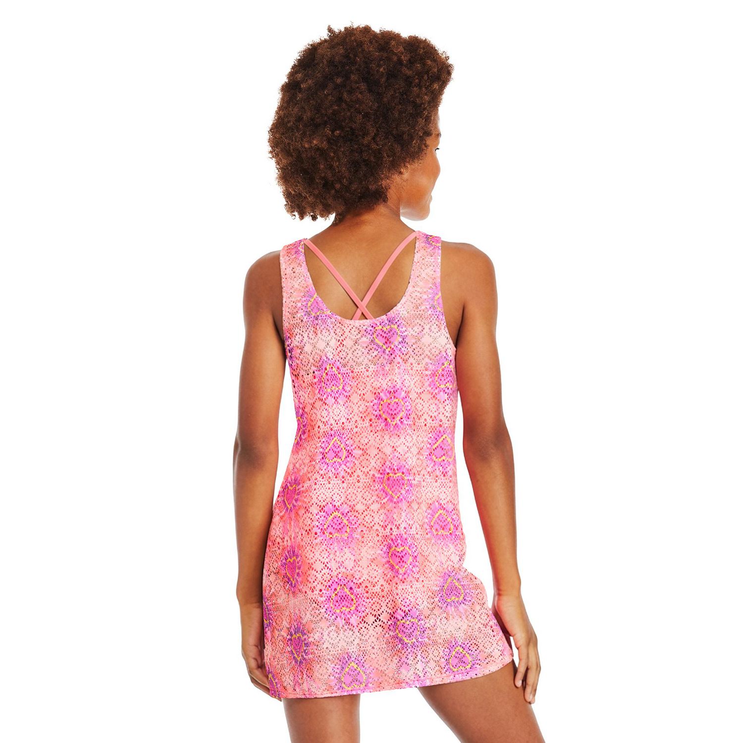 Robe cache-maillot en crochet George pour filles