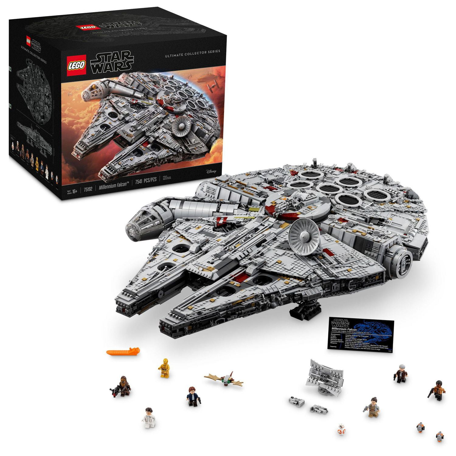 millennium falcon lego set pieces