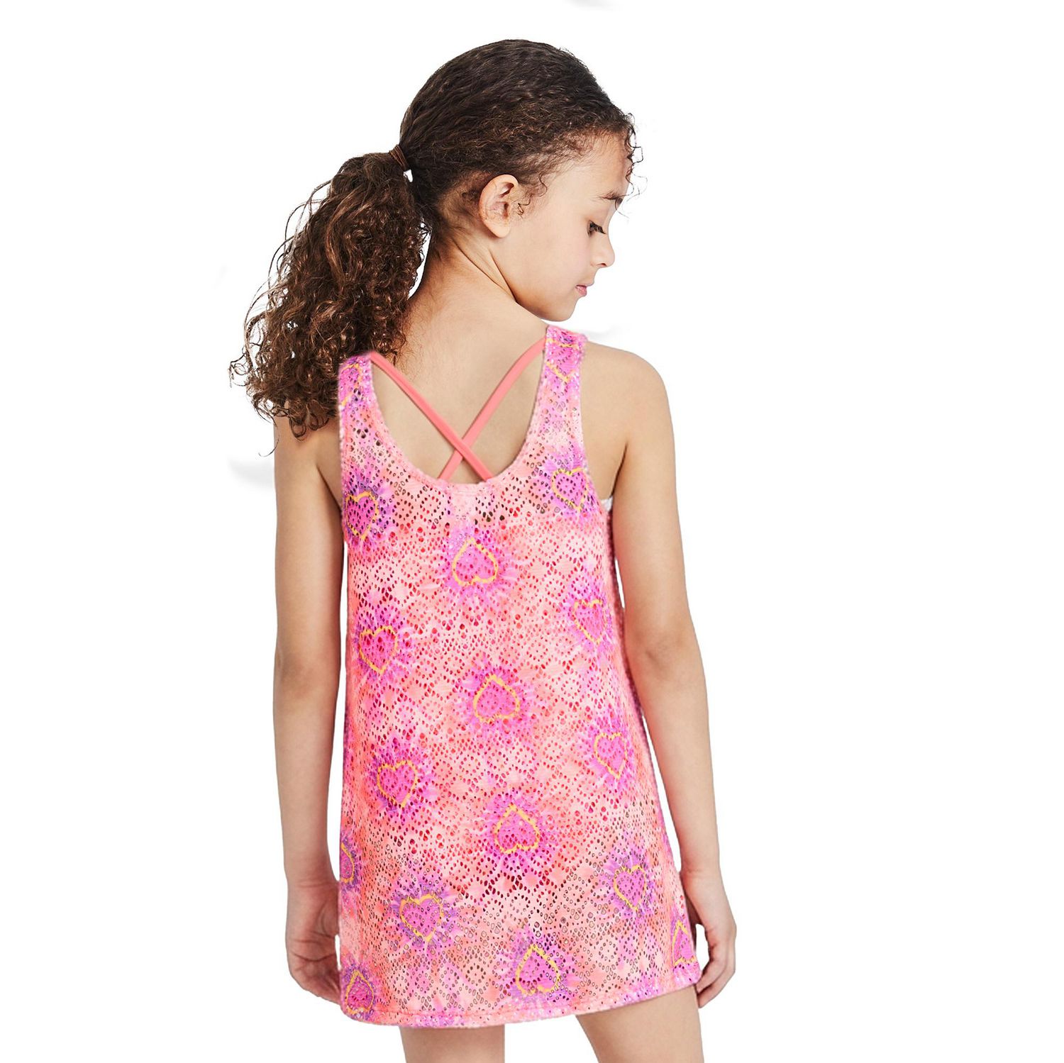 Robe cache-maillot en crochet George pour filles