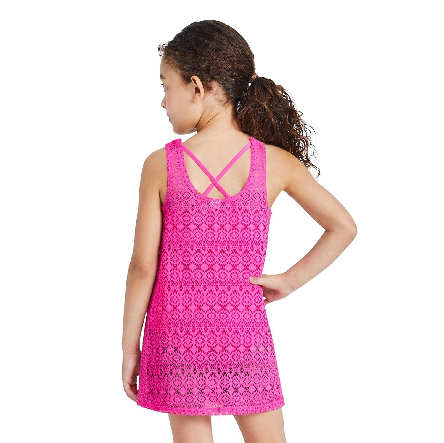 George Girls' Crochet Cover-Up Dress