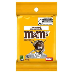 M&M, sucreries de chocolat au lait d'arachide, sac à croquer, 100g