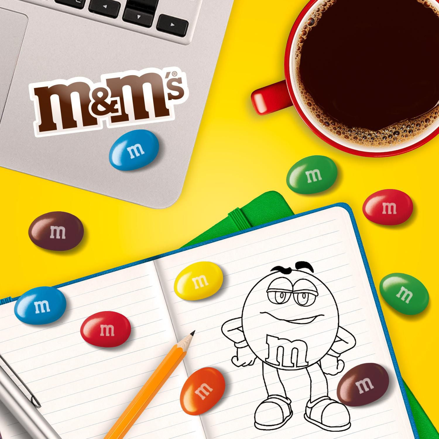 M&M'S, Peanut Milk Chocolate Candies, Snacking Bag, 100g