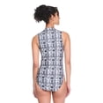 thumbnail image 3 of Reebok Women's Half Zip One Piece Swimsuit, 3 of 6