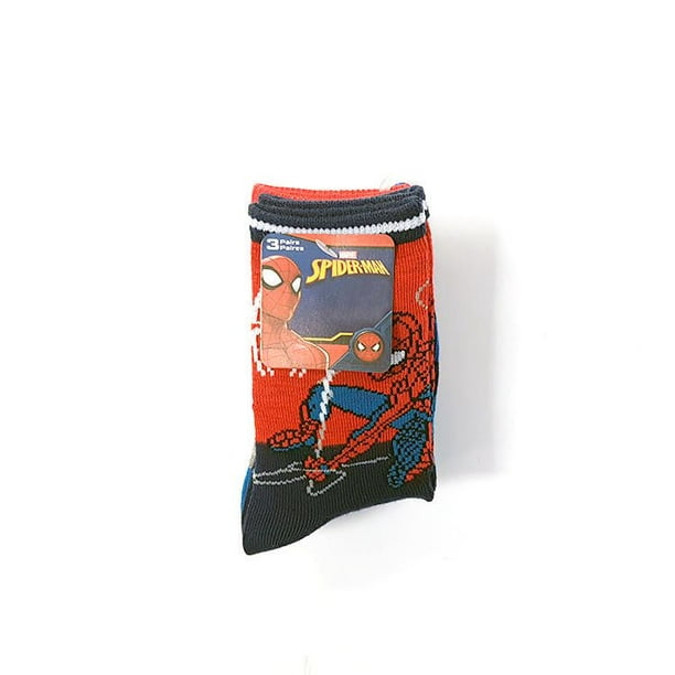 Mi-chaussettes Spiderman pour garçons en paq. de 3